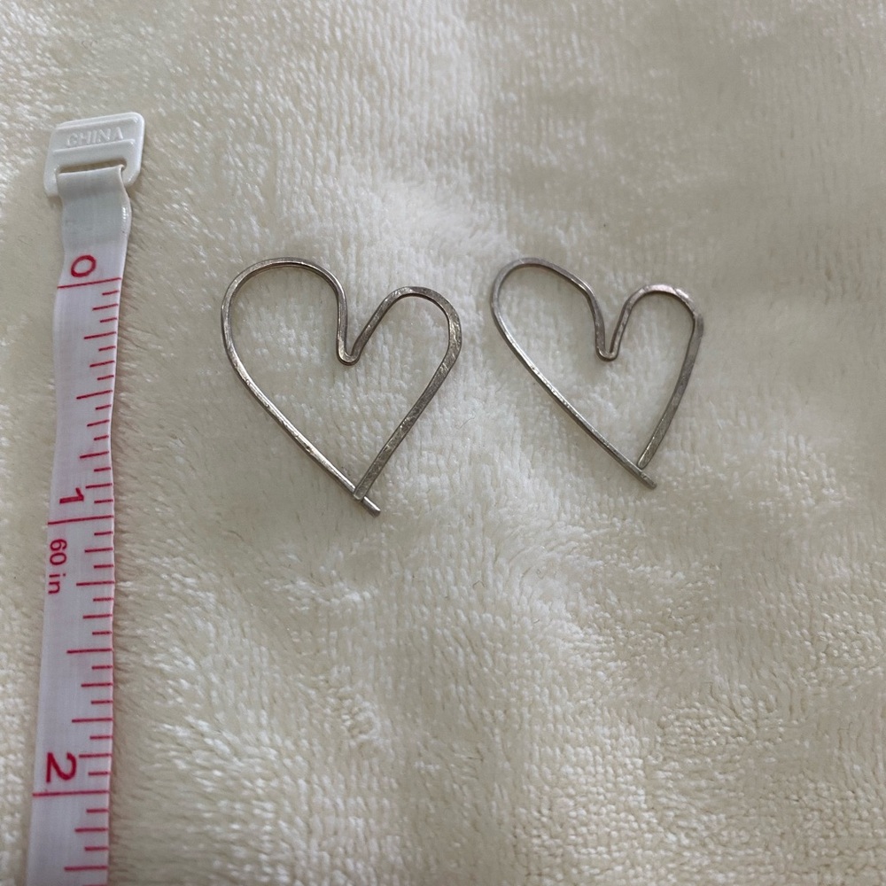 Silver Heart Earrings